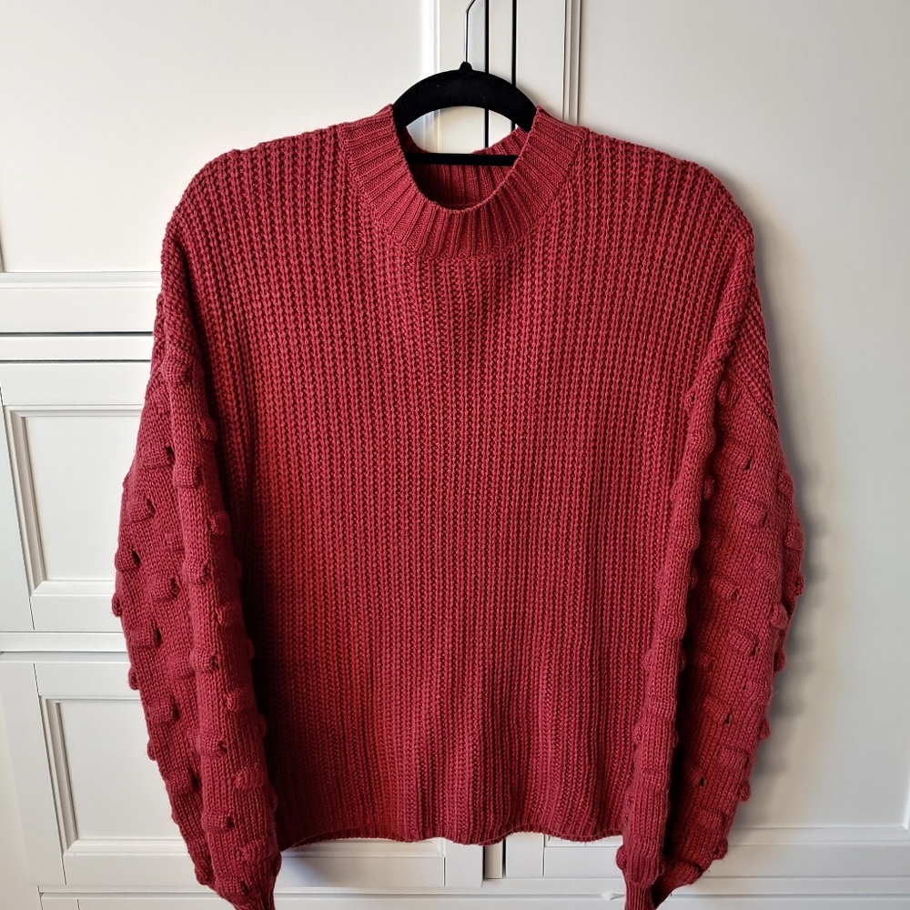 Puff Sleeve Sweater - image 1